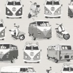 VW Camper Van Wallpaper Retro Muriva 902516 WP
