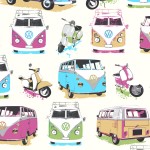 VW Camper Van Wallpaper Retro Muriva J05951 WP