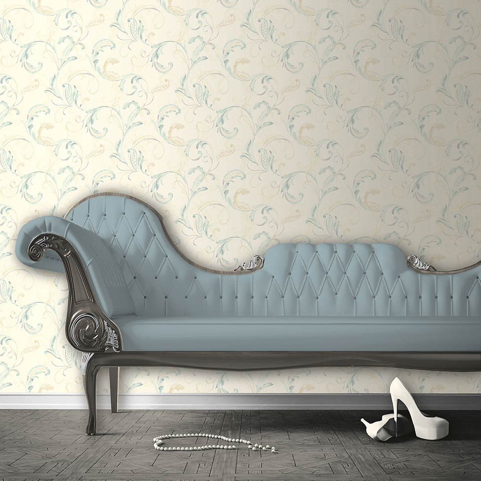 Classic Wallpaper Crete Scroll J836 - MurivaMuriva