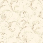 Classic Wallpaper Crete Scroll Creme Muriva J83607