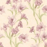 Floral Wallpaper Wild Iris Purple Muriva J83806