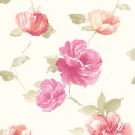 Floral Wallpaper Vintage Rose Pink Muriva J84503