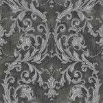 Classic Wallpaper Grecian Scroll Black Muriva J85209