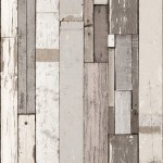 Mural Wallpaper Plank Stripe Grey Muriva L10409