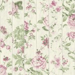 Mural Wallpaper Flowers on Wood Pink Muriva L13603