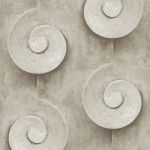 Mural Wallpaper Scroll Mouldings Light Grey Muriva L13917