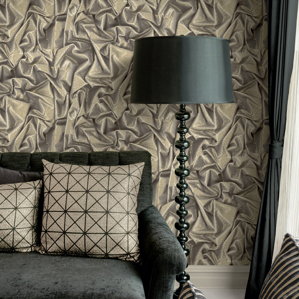 Modern Wallpaper Crushed Satin Muriva L142 - Muriva