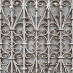 Mural Wallpaper Iron Trellis Grey Muriva L14708
