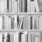 Modern Wallpaper Fashion Library Silver Muriva 139502