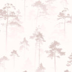 Modern Wallpaper Sherwood Misty Rose Muriva 143501