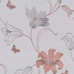 Floral Wallpaper Amelia Floral Silver&Gunmetal 701414