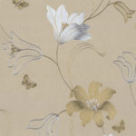 Floral Wallpaper Amelia Floral Gold 701413