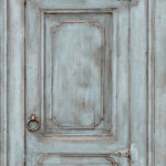 Modern Wallpaper Rustic Cupboard Teal Muriva L11711 WP
