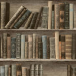 Modern Wallpaper Classic Library Sepia Muriva L32007 WP