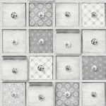 Modern Wallpaper Craft Drawers Grey Muriva L32609 WP