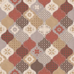 Modern Wallpaper Patterned Tiles Multi Muriva L40405 WP