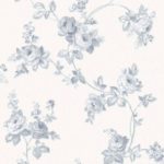 Floral Wallpaper Elena Floral Blue & Cream Muriva 21864