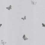 Modern Wallpaper Amelia Butterfly Silver & Gunmetal Muriva 701424