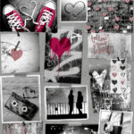 Modern Wallpaper Love Rocks Red Muriva A10303