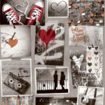 Modern Wallpaper Love Rocks Bronze Muriva A10310