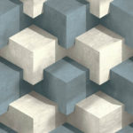 Modern Wallpaper Cubum Blue Muriva L20101