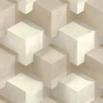 Modern Wallpaper Cubum Cream Muriva L20107