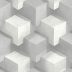 Modern Wallpaper Cubum Silver Muriva L20109