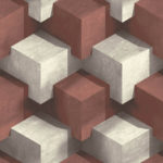 Modern Wallpaper Cubum Red Muriva L20110