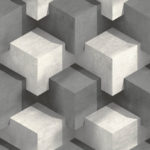 Modern Wallpaper Cubum Grey Muriva L20119
