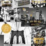 Modern Wallpaper Bright Lights Big City Gold Muriva L31002