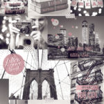 Modern Wallpaper Bright Lights Big City Pink Muriva L31003