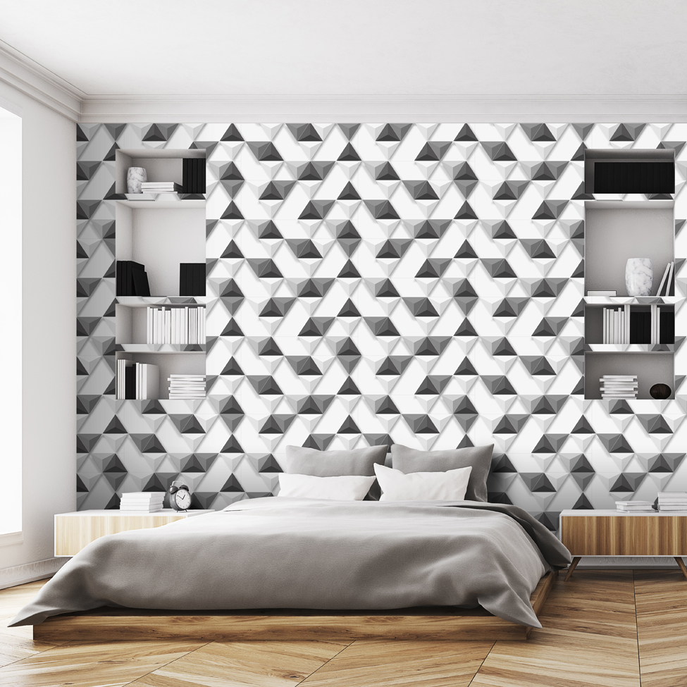 Modern Wallpaper Triangular Muriva L575 - Muriva